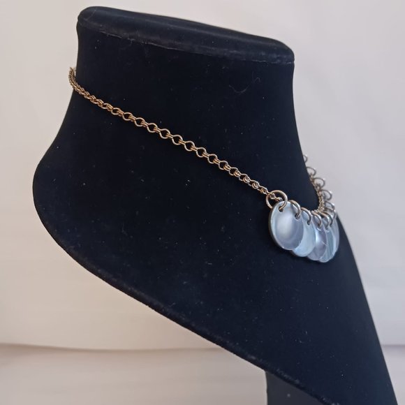 Silver Tone Necklace and Earrings Set - Picture 3 of 10